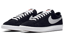 Фото № 3 с приближением к товару «‎Nike Blazer Low Prm Vntg Suede Skate Shoes Black White»