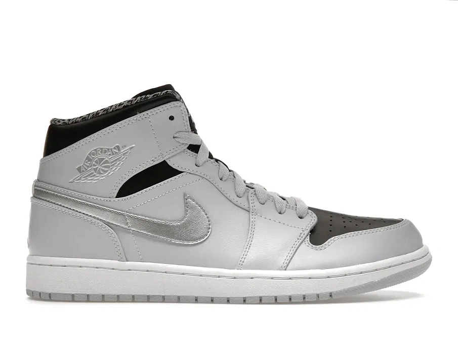 Фото № 1 с приближением к товару «‎Jordan 1 Mid Pure Platinum Metallic Silver»