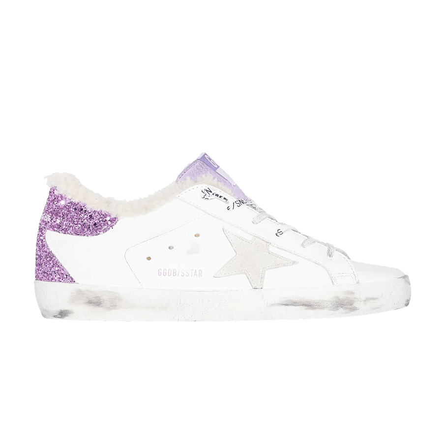 Фото № 1 с приближением к товару «‎Golden Goose Women's Superstar White Lavender»