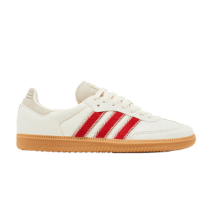 adidas Women's Samba OG Pony Hair Pack - Wonder Beige Better Scarlet