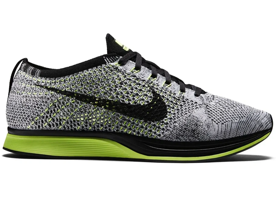 Фото № 1 с приближением к товару «‎Nike Flynit Racer Oreo Volt»