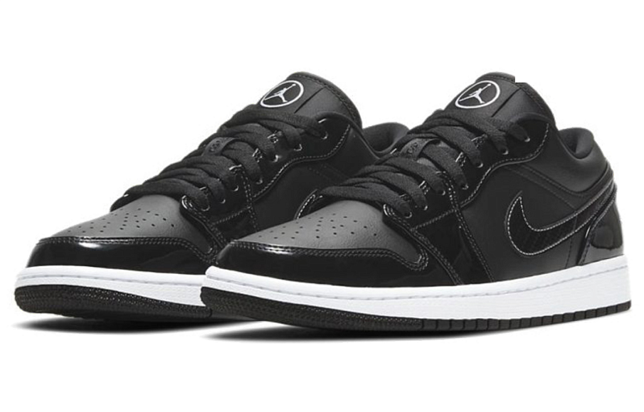 Фото № 3 с приближением к товару «‎Nike Air Jordan 1 Low SE ASW "Black And White" Patent Leather All Star BlackWhite»