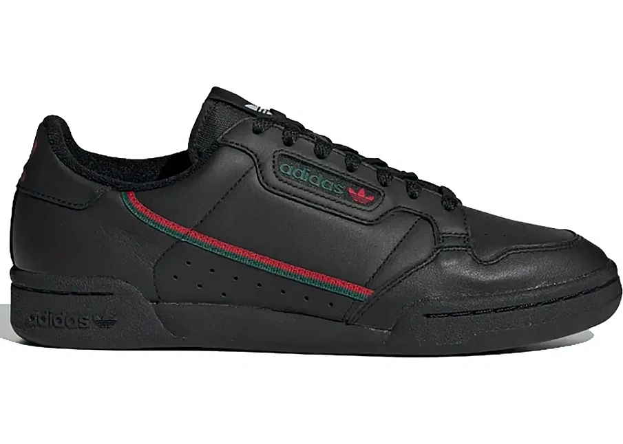 Фото № 1 с приближением к товару «‎adidas Continental 80 Black Scarlet Green»