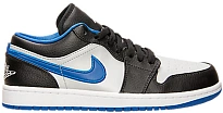 Фото № 1 с приближением к товару «‎Jordan 1 Low Black Game Royal Metallic Platinum»