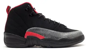 Jordan 12 Retro Black/Siren Red 