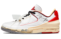 Фото № 1 с приближением к товару «‎Off-White Nike Air Jordan 2 Low "White and Varsity Red»