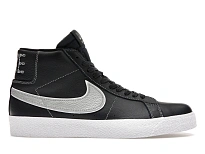 Фото № 1 с приближением к товару «‎Nike SB Zoom Blazer Mid Mason Silva Dark Obsidian Metallic Silver»