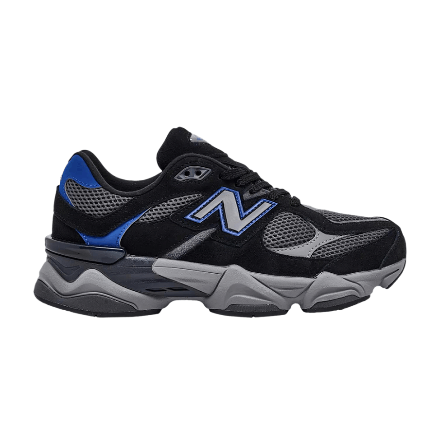 Фото № 1 с приближением к товару «‎New Balance 9060 Big Kid Black Grey Blue»