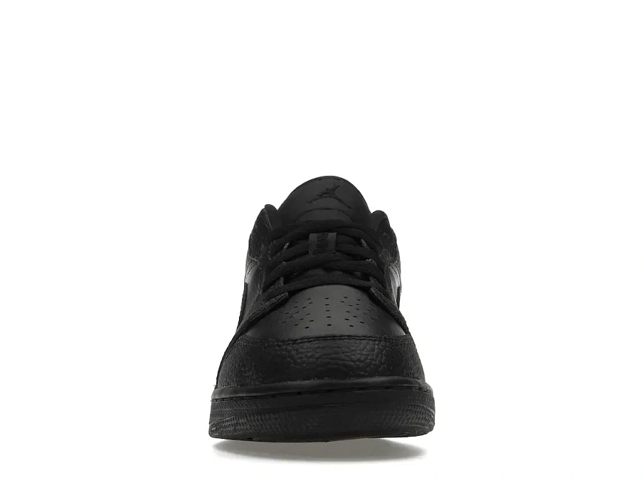 Фото № 2 с приближением к товару «‎Jordan 1 Low Tumbled Leather Black »