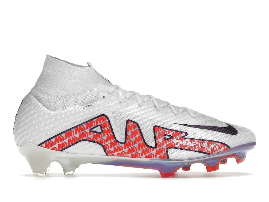 Фото № 1 с приближением к товару «‎Nike Zoom Mercurial Superfly 9 Elite FG White Bright Crimson»