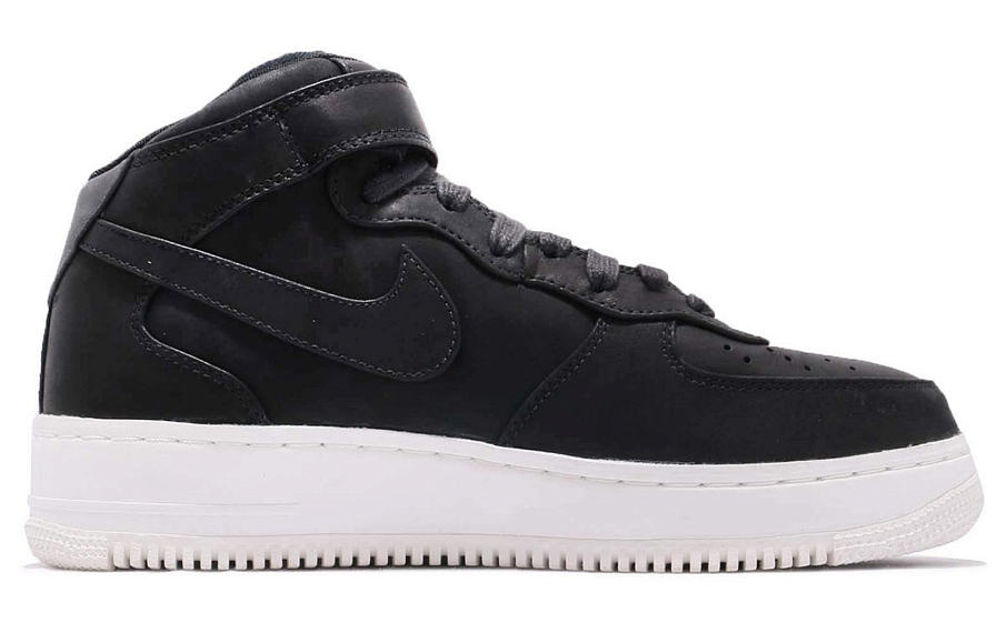 Фото № 2 с приближением к товару «‎Nike Air Force 1 Mid Black»