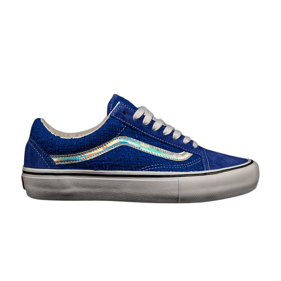 Фото № 1 с приближением к товару «‎Supreme x Vans Old Skool Pro Iridescent Blue»