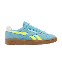 Фото № 1 с приближением к товару «‎Reebok Women's Club C Grounds UK Digital Blue Solar Acid Yellow Gum»