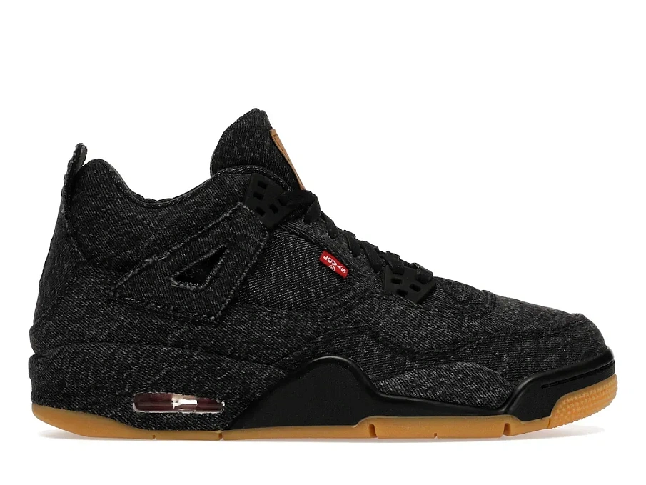 Фото № 1 с приближением к товару «‎Jordan 4 Retro Levis Black  (Levis Tag)»