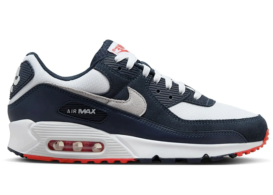 Фото № 1 с приближением к товару «‎Nike Air Max 90 Obsidian Track Red»