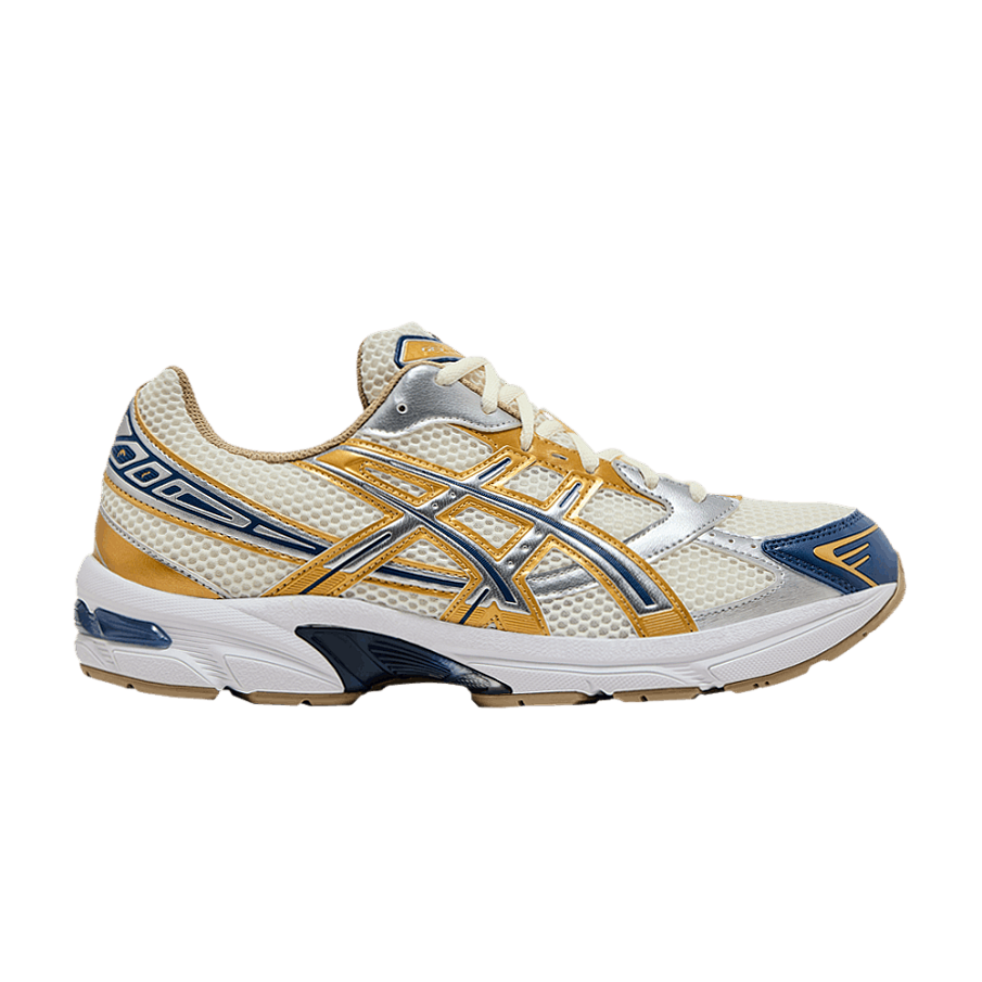 Фото № 1 с приближением к товару «‎ASICS Gel 1130 Cream Pure Silver Gold Blue»