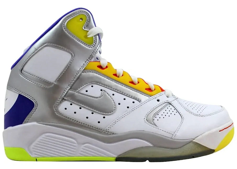 Фото № 1 с приближением к товару «‎Nike Air Flight Lite High White/Metallic Silver-Hyper Grape»