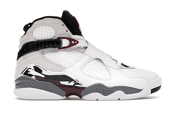 Jordan 8 Retro White Burgundy  - 1