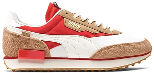 Puma Future Rider Game On White Pebble Red
