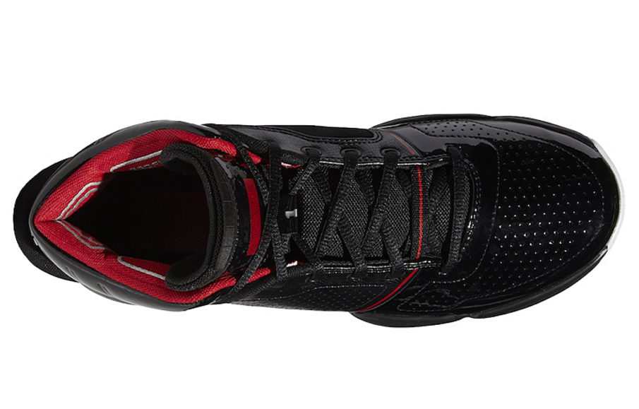 Фото № 4 с приближением к товару «‎ adidas adiZero Rose 1 Vintage basketball shoes BlackWhiteScarlet»