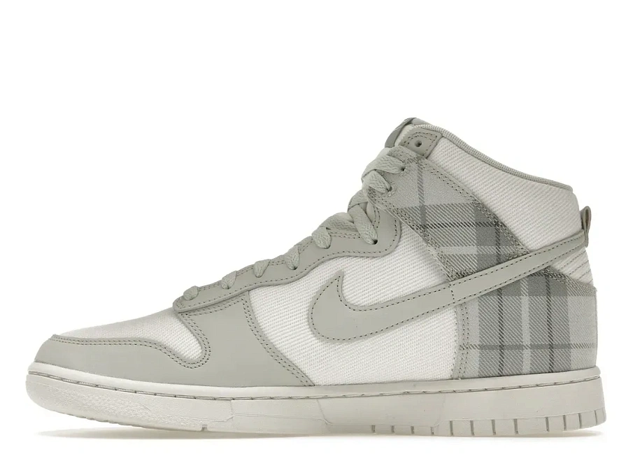 Фото № 3 с приближением к товару «‎Nike Dunk High SE Tartan Plaid White Light Green»