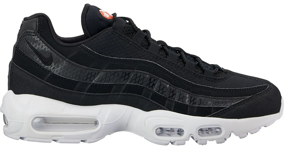 Фото № 1 с приближением к товару «‎Nike Air Max 95 Black White Team Orange»
