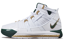 Фото № 1 с приближением к товару «‎ Nike Lebron 3 Vintage basketball shoes WhiteDeep ForestGold Dust»