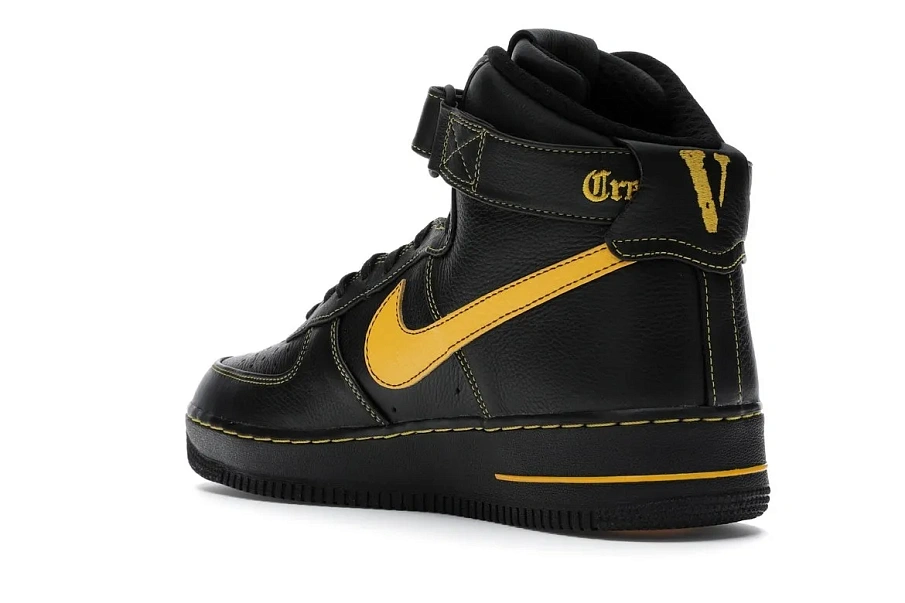 Фото № 6 с приближением к товару «‎Nike Air Force 1 High Vlone Black University Gold»