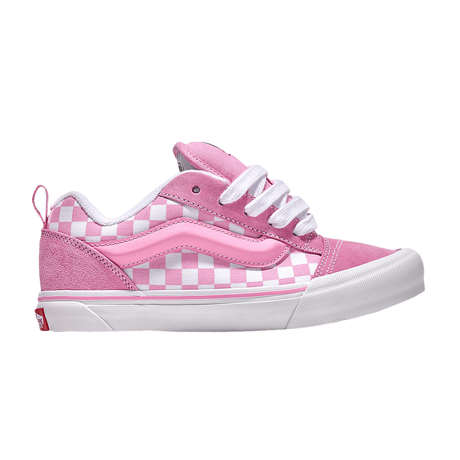 Фото № 1 с приближением к товару «‎Vans Knu-Skool Little Kids Checkerboard - Prism Pink White»