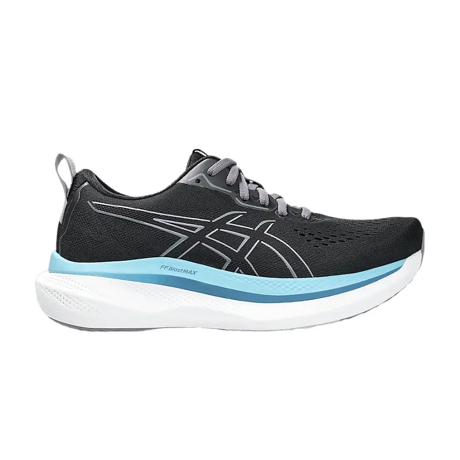Фото № 1 с приближением к товару «‎ASICS Women's GlideRide Max Black Carrier Grey Blue (1012B691-002)»