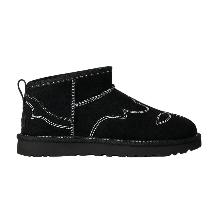 Фото № 1 с приближением к товару «‎UGG Women's Classic Ultra Mini Western Black (1180628-BLK)»