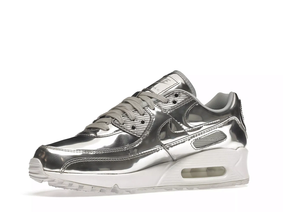Фото № 2 с приближением к товару «‎Nike Air Max 90 Metallic Silver (2020) »