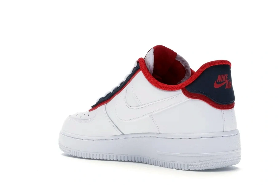 Фото № 6 с приближением к товару «‎Nike Air Force 1 Low Double Layer White Obsidian Red»