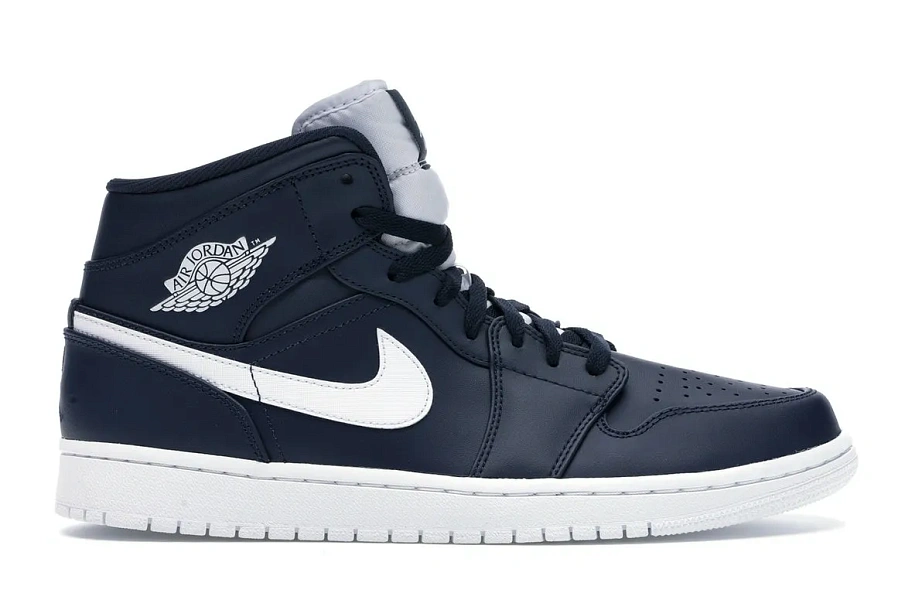 Фото № 1 с приближением к товару «‎Jordan 1 Retro Mid Obsidian White»