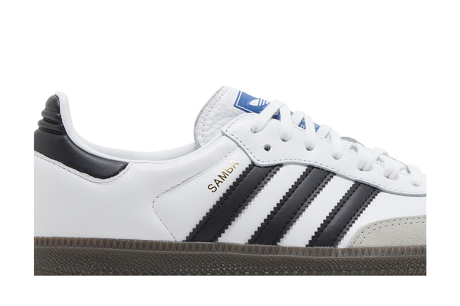 Фото № 3 с приближением к товару «‎adidas Samba OG J White Black Gum»