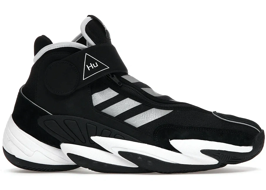 Фото № 1 с приближением к товару «‎adidas Crazy BYW Hu Pharrell Black Silver»