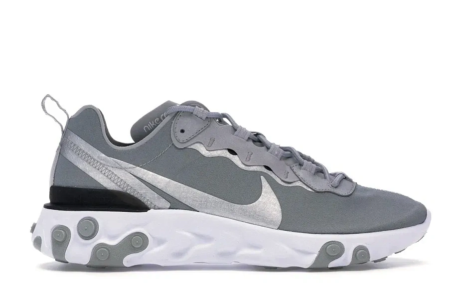 Фото № 1 с приближением к товару «‎Nike React Element 55 Silver»