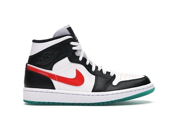 Jordan 1 Mid Alternate Swooshes Red Yellow (BQ6472-063) - 1