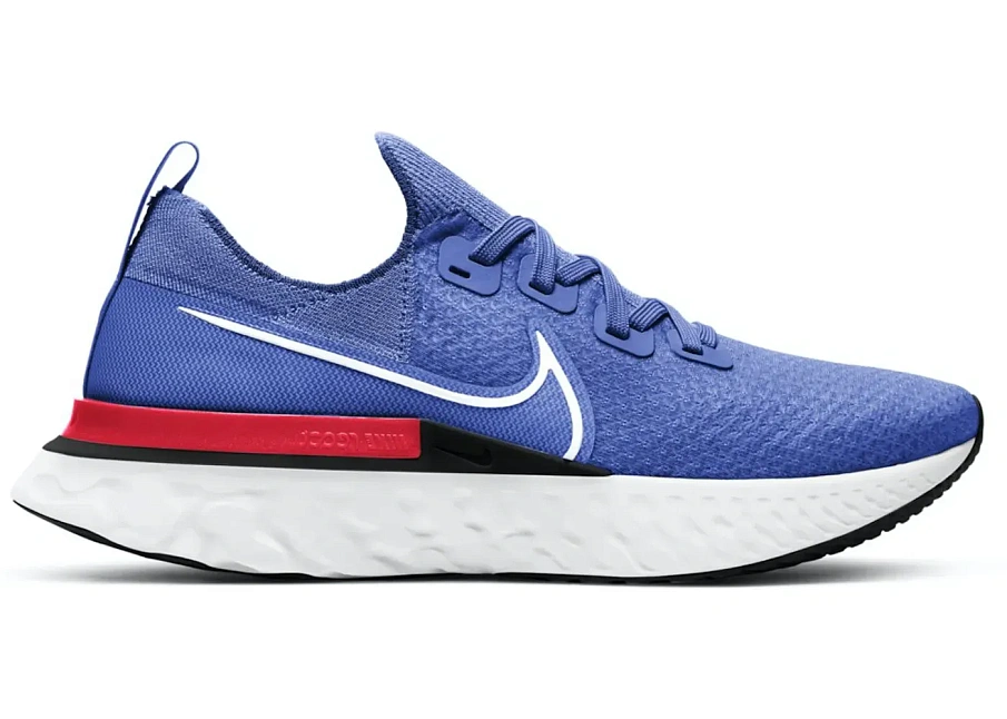 Фото № 1 с приближением к товару «‎Nike React Infinity Run Flyknit Racer Blue Crimson»