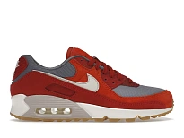 Фото № 1 с приближением к товару «‎Nike Air Max 90 Premium Gym Red Smoke Grey Gum»