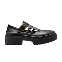 Фото № 1 с приближением к товару «‎Converse Women's Chuck Taylor All Star Lugged Heel Mary Jane Platform Low Black Gold»