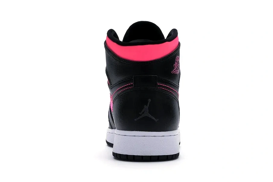 Фото № 4 с приближением к товару «‎Jordan 1 Retro High Black Hyper Pink »