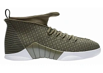 Фото № 1 с приближением к товару «‎Jordan 15 Retro PSNY Olive Suede Friends and Family»