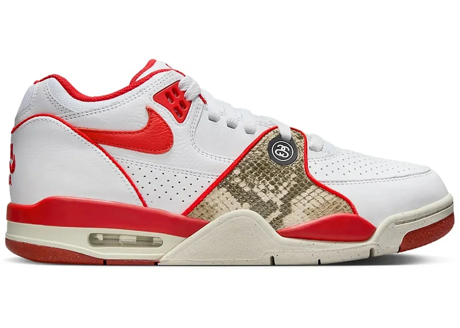 Фото № 1 с приближением к товару «‎Nike Air Flight 89 Low SP Stussy Habanero Red»