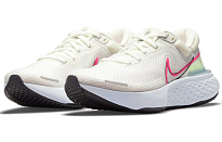 Фото № 3 с приближением к товару «‎Nike ZoomX Invincible Run Flyknit Sneakers PinkWhiteGreen»