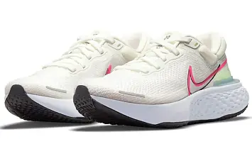 Nike ZoomX Invincible Run Flyknit Sneakers PinkWhiteGreen - 4