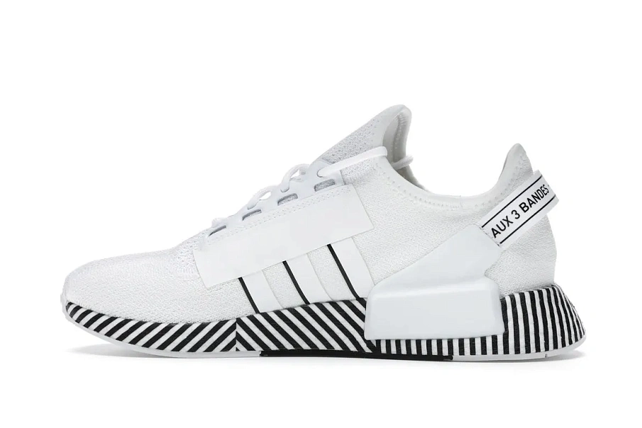 Фото № 5 с приближением к товару «‎adidas NMD R1 V2 Dazzle Camo White»