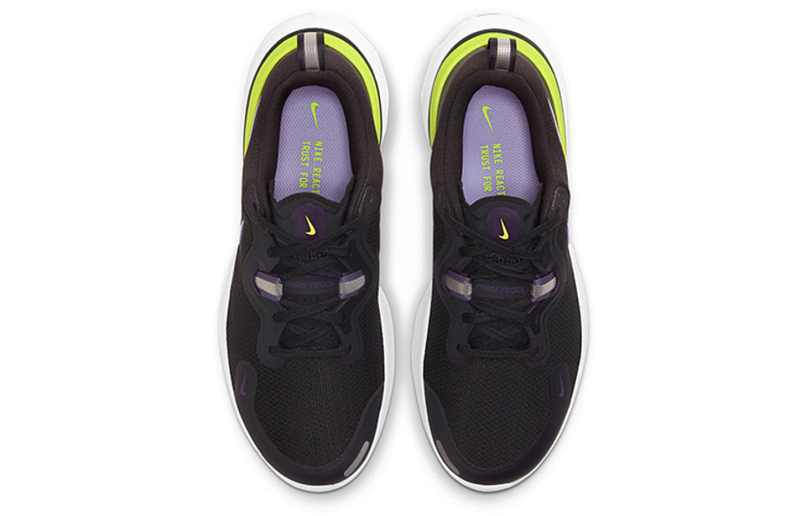 Фото № 4 с приближением к товару «‎Nike Wmns React Miler BlackPurpleGreen»