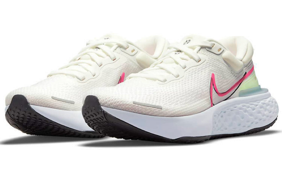 Фото № 3 с приближением к товару «‎Nike ZoomX Invincible Run Flyknit Sneakers PinkWhiteGreen»