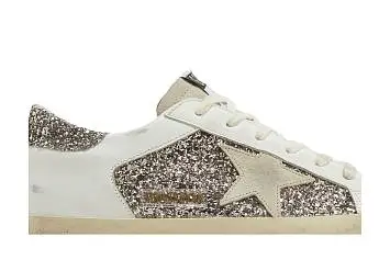 Golden Goose Women's Superstar Glitter - White Seedpearl - 3